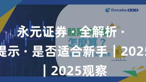 永元证券 · 全解析 · 风险提示 · 是否适合新手｜2025观察