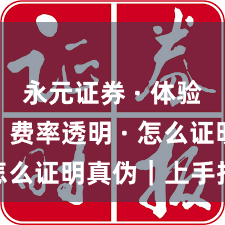 永元证券 · 体验评测 · 费率透明 · 怎么证明真伪｜上手指南