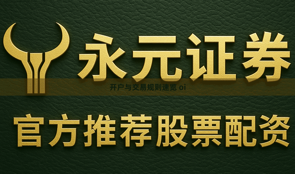 开户与交易规则速览 oi